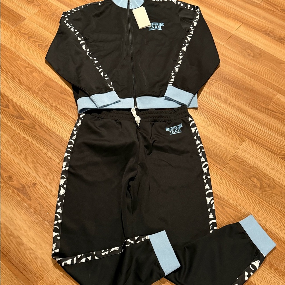 XL Pardon My Take - Stella Blue jumpsuit